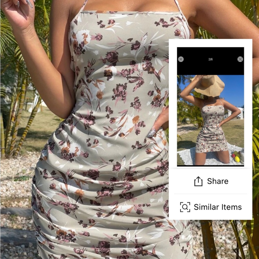 FLORAL DRESS - Picture 3 of 6